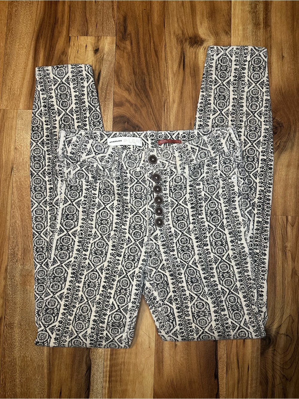 Anthropologie Pilcro High Rise Skinny Corduroy Jeans Women’s 25 Boho